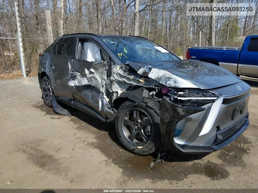 2025 Toyota Bz4X Xle VIN: JTMABACA5SA093250 Lot: 44752007