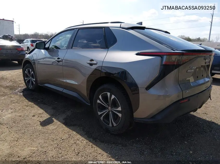 2025 Toyota Bz4X Xle VIN: JTMABACA5SA093250 Lot: 44752007