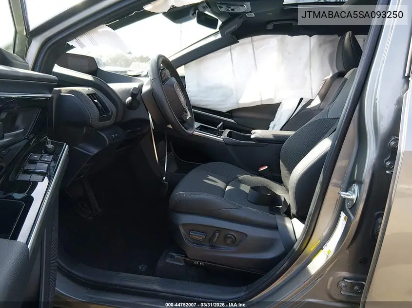 2025 Toyota Bz4X Xle VIN: JTMABACA5SA093250 Lot: 44752007