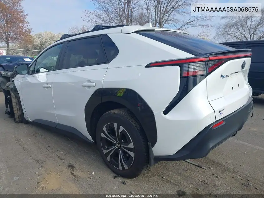 2025 Toyota Bz4X Xle VIN: JTMAAAAA5SA068676 Lot: 44827303