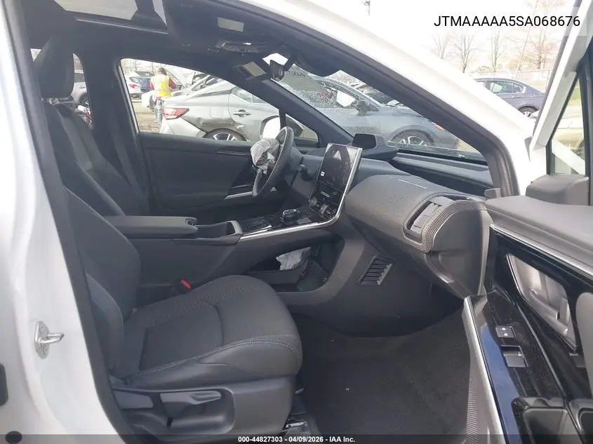 2025 Toyota Bz4X Xle VIN: JTMAAAAA5SA068676 Lot: 44827303
