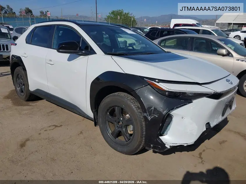 2025 Toyota Bz4X Xle VIN: JTMAAAAA7SA073801 Lot: 44921209