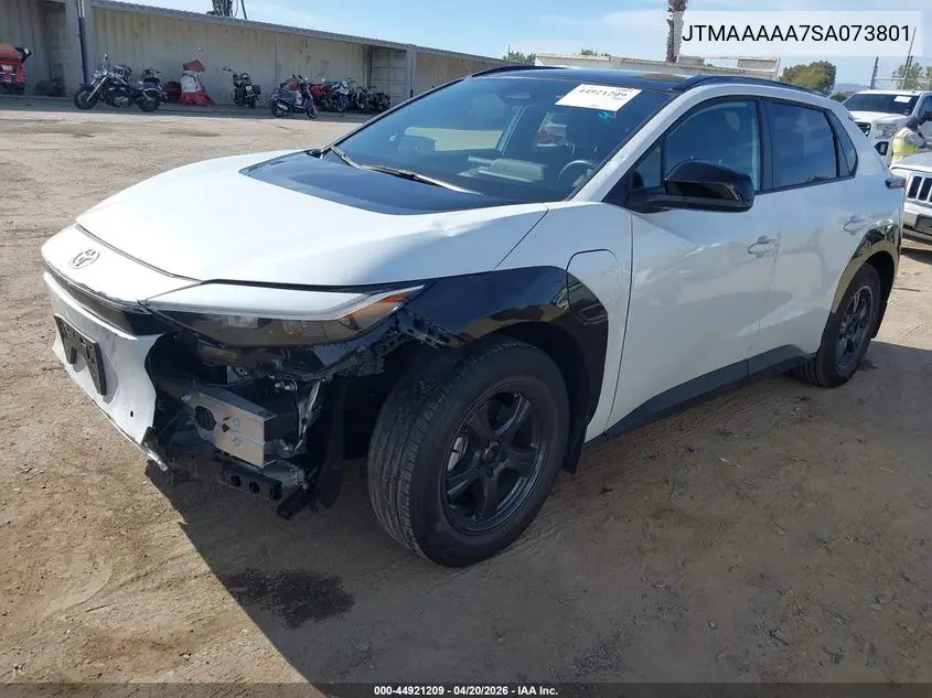 2025 Toyota Bz4X Xle VIN: JTMAAAAA7SA073801 Lot: 44921209