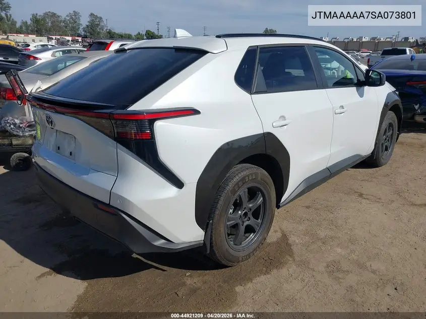 2025 Toyota Bz4X Xle VIN: JTMAAAAA7SA073801 Lot: 44921209