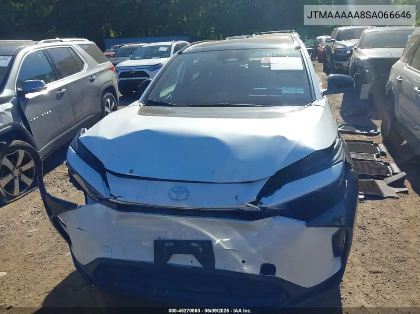 2025 Toyota Bz4X Xle VIN: JTMAAAAA8SA066646 Lot: 45270860