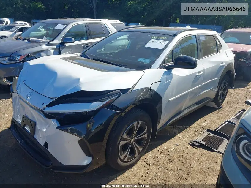 2025 Toyota Bz4X Xle VIN: JTMAAAAA8SA066646 Lot: 45270860