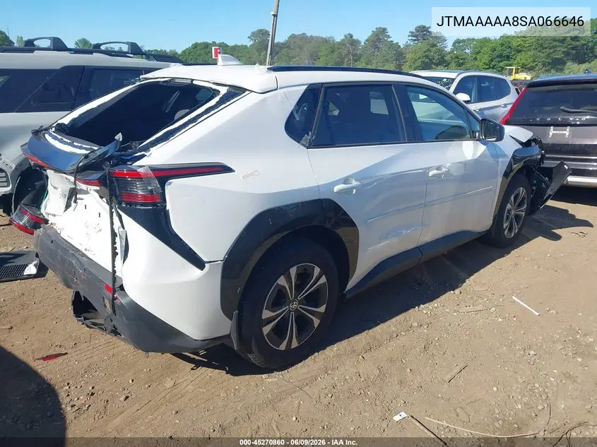 2025 Toyota Bz4X Xle VIN: JTMAAAAA8SA066646 Lot: 45270860