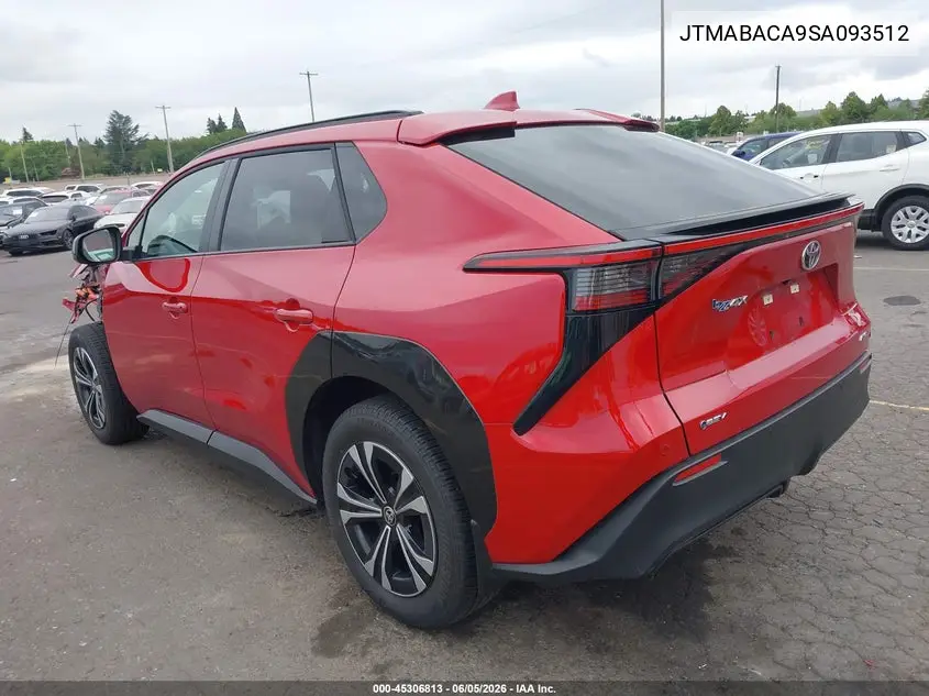 2025 Toyota Bz4X Xle VIN: JTMABACA9SA093512 Lot: 45306813