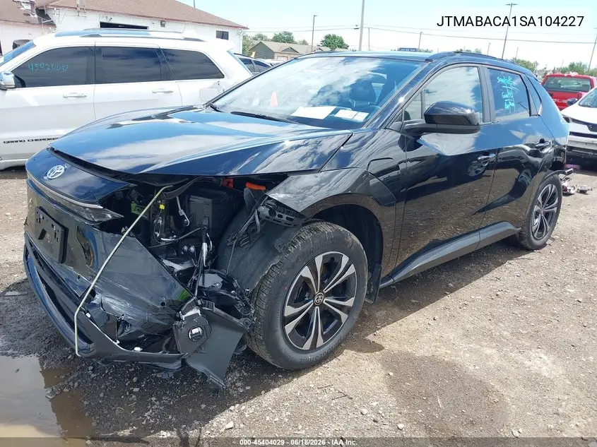 2025 Toyota Bz4X Xle VIN: JTMABACA1SA104227 Lot: 45404029