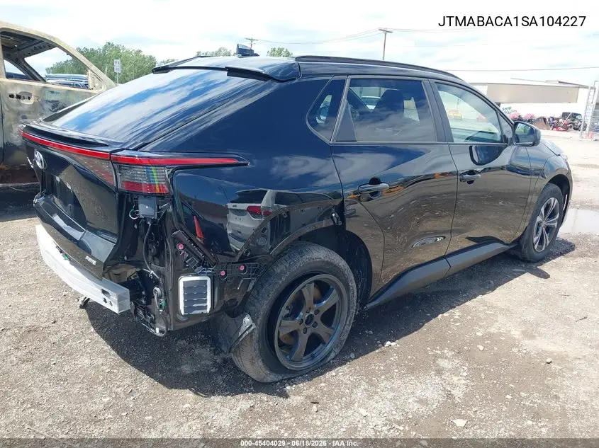 2025 Toyota Bz4X Xle VIN: JTMABACA1SA104227 Lot: 45404029
