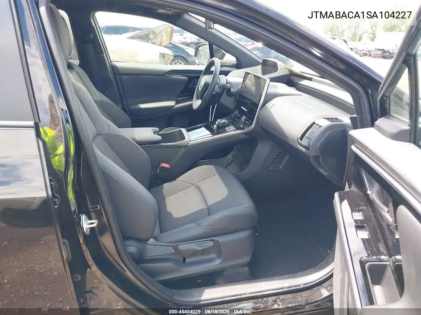2025 Toyota Bz4X Xle VIN: JTMABACA1SA104227 Lot: 45404029