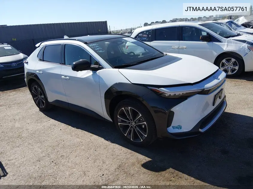 2025 Toyota Bz4X Limited VIN: JTMAAAAA7SA057761 Lot: 45441924