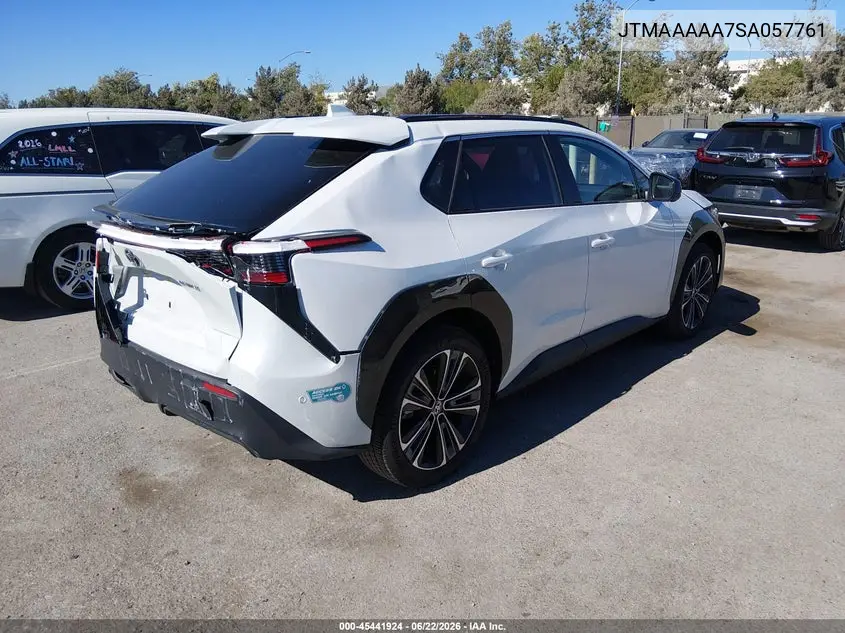 2025 Toyota Bz4X Limited VIN: JTMAAAAA7SA057761 Lot: 45441924