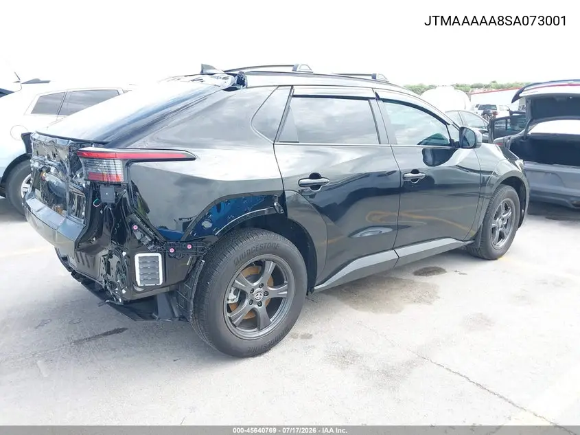 2025 Toyota Bz4X Xle VIN: JTMAAAAA8SA073001 Lot: 45640769