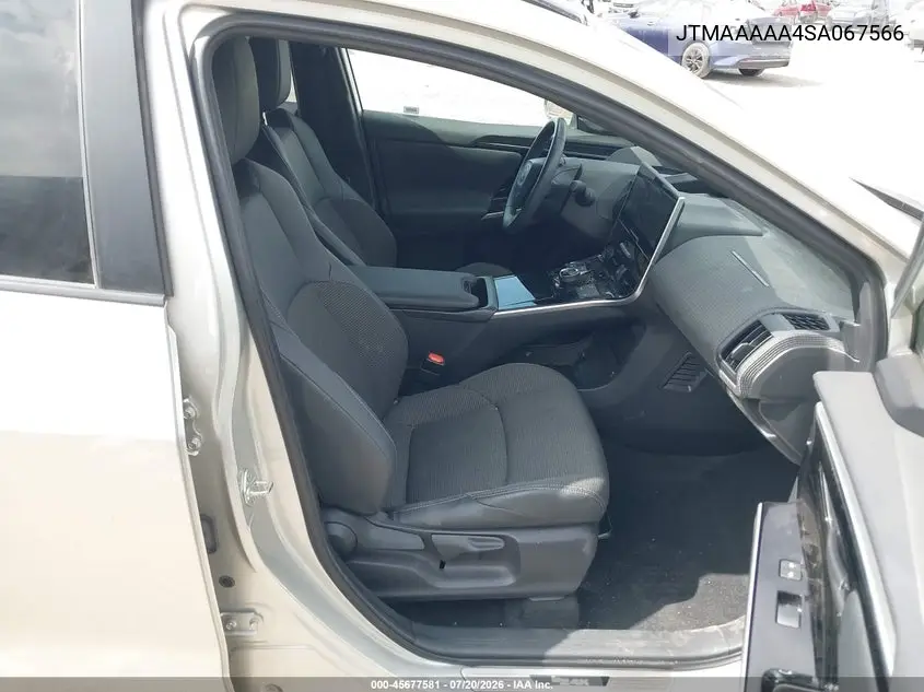 2025 Toyota Bz4X Xle VIN: JTMAAAAA4SA067566 Lot: 45677581