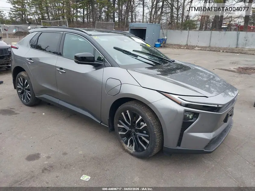 2026 Toyota Bz Limited VIN: JTMBDAFB6TA004077 Lot: 44696717