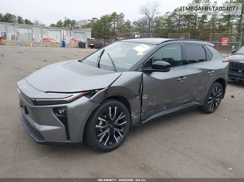 2026 Toyota Bz Limited VIN: JTMBDAFB6TA004077 Lot: 44696717