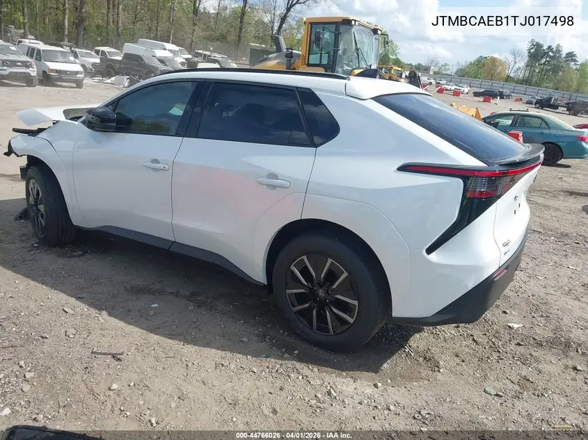 2026 Toyota Bz Xle Plus VIN: JTMBCAEB1TJ017498 Lot: 44766026