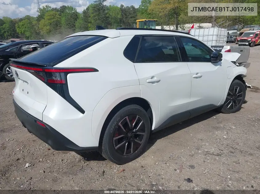 2026 Toyota Bz Xle Plus VIN: JTMBCAEB1TJ017498 Lot: 44766026