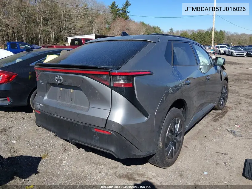 2026 Toyota Bz Xle VIN: JTMBDAFB5TJ016026 Lot: 44812343