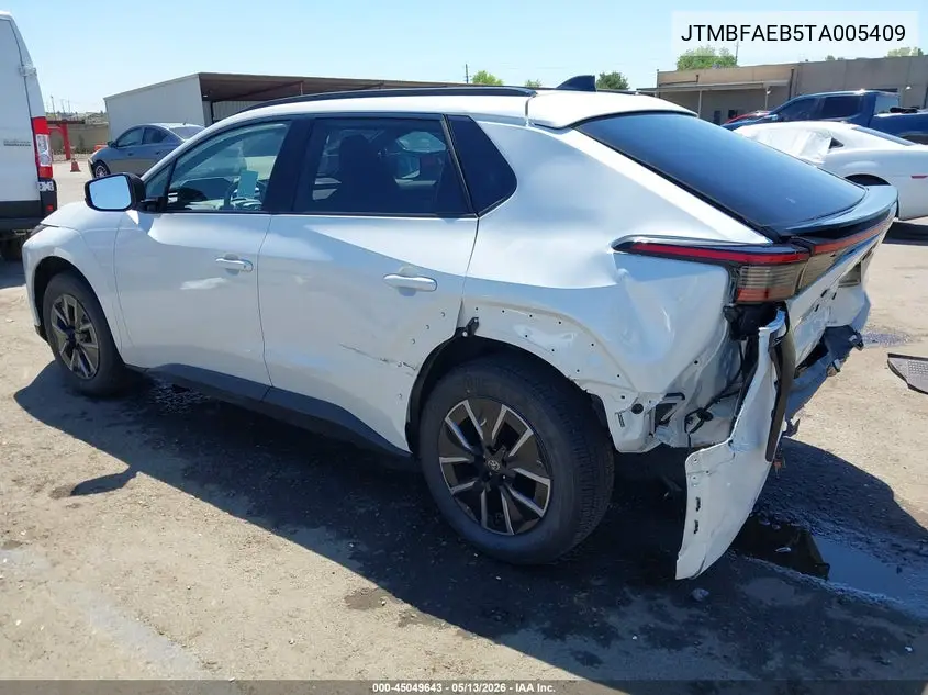 2026 Toyota Bz Xle VIN: JTMBFAEB5TA005409 Lot: 45049643