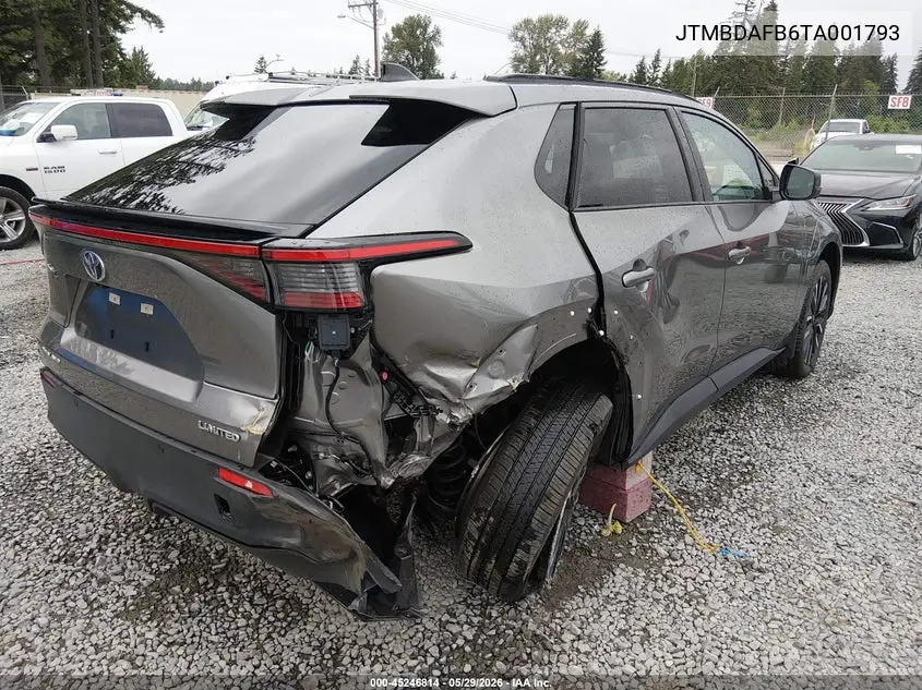2026 Toyota Bz Limited VIN: JTMBDAFB6TA001793 Lot: 45246814