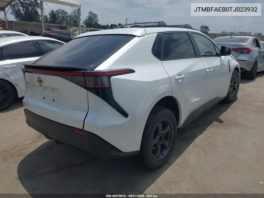 2026 Toyota Bz Xle VIN: JTMBFAEB0TJ023932 Lot: 45478016