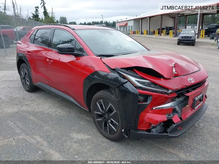 2026 Toyota Bz Xle Plus VIN: JTMBCAEB2TJ015274 Lot: 45508421