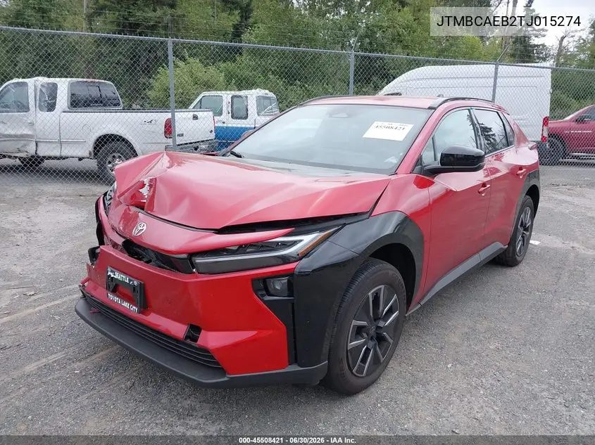 2026 Toyota Bz Xle Plus VIN: JTMBCAEB2TJ015274 Lot: 45508421