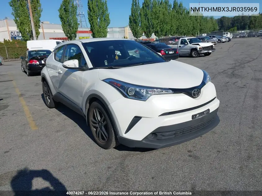 2018 Toyota C-Hr VIN: NMTKHMBX3JR035969 Lot: 40074267