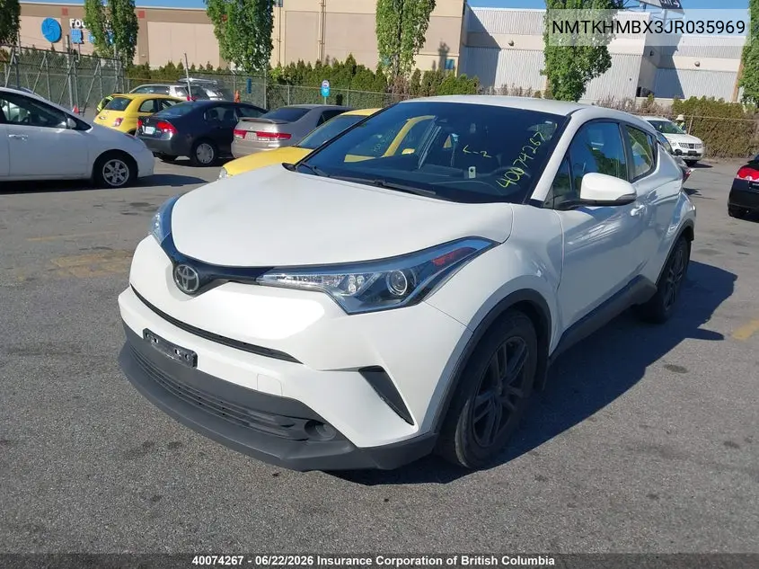2018 Toyota C-Hr VIN: NMTKHMBX3JR035969 Lot: 40074267