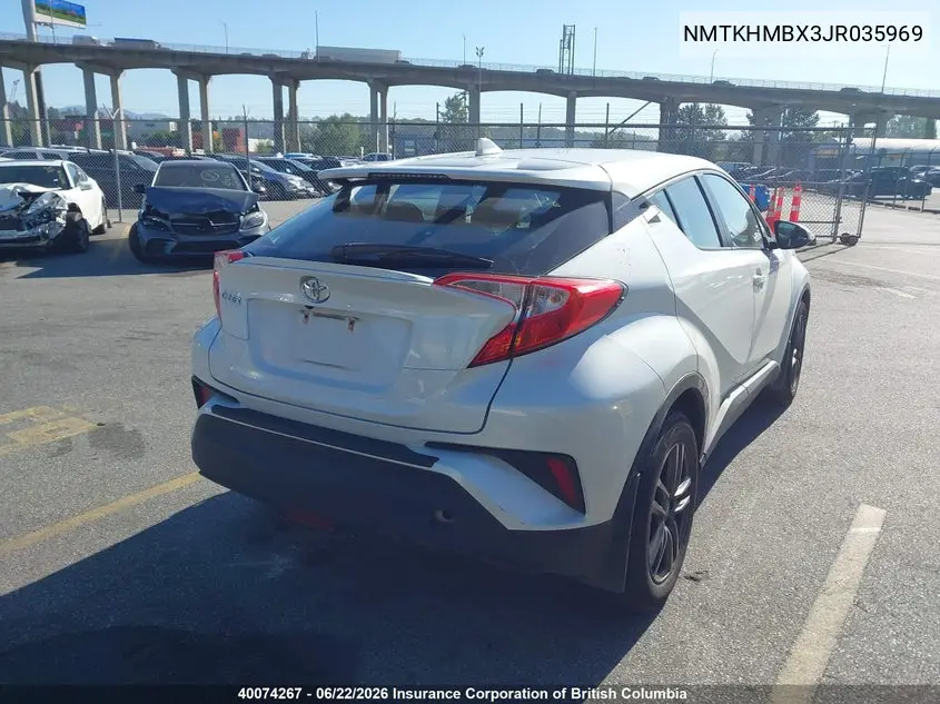 2018 Toyota C-Hr VIN: NMTKHMBX3JR035969 Lot: 40074267