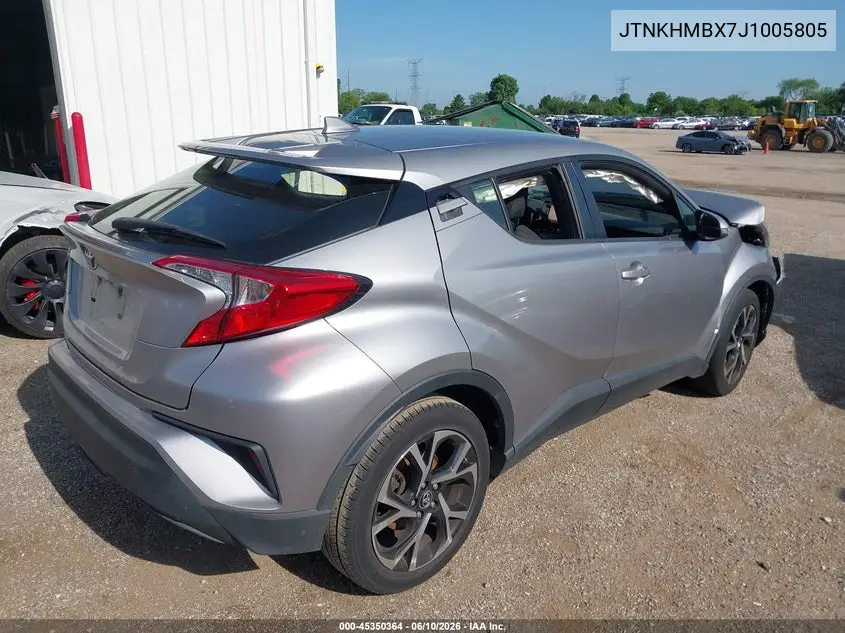 2018 Toyota C-Hr Xle VIN: JTNKHMBX7J1005805 Lot: 45350364
