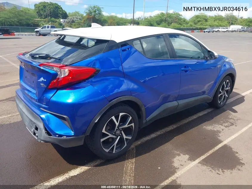 2018 Toyota C-Hr Xle/Xle Premium VIN: NMTKHMBX9JR034616 Lot: 45356111