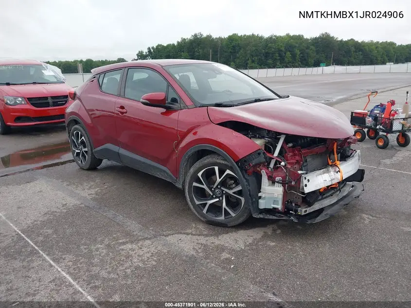 2018 Toyota C-Hr Xle Premium VIN: NMTKHMBX1JR024906 Lot: 45371901