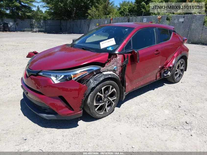 2018 Toyota C-Hr Xle VIN: JTNKHMBX9J1011038 Lot: 45374694