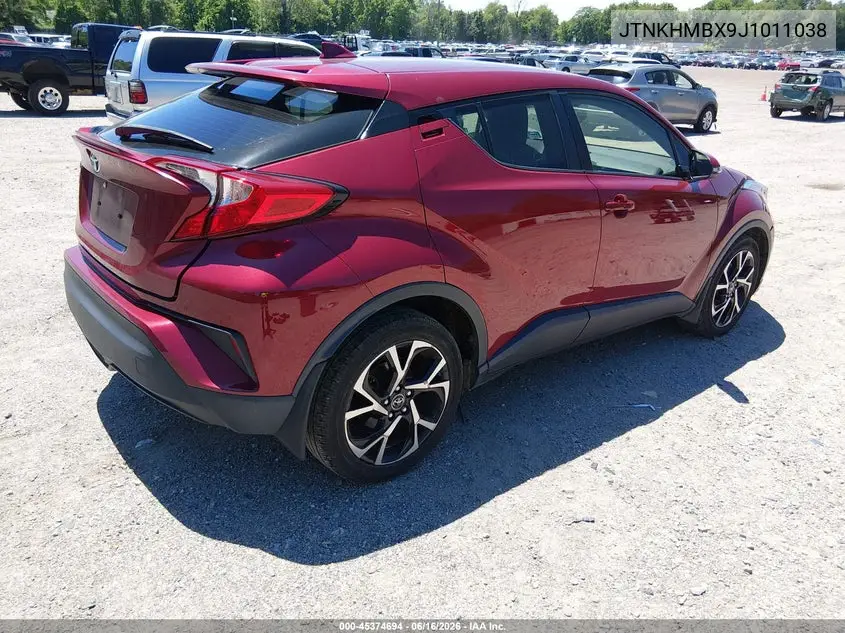 2018 Toyota C-Hr Xle VIN: JTNKHMBX9J1011038 Lot: 45374694