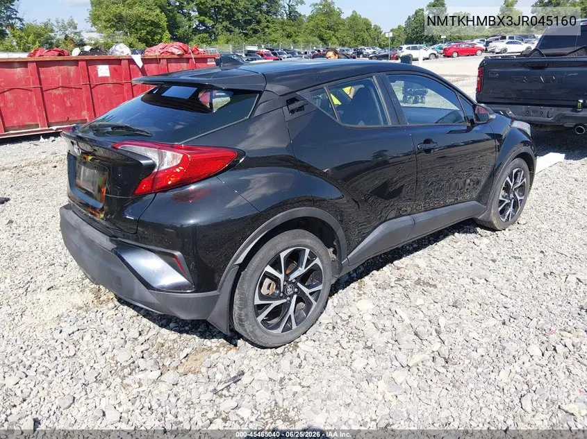 2018 Toyota C-Hr Xle Premium VIN: NMTKHMBX3JR045160 Lot: 45465040