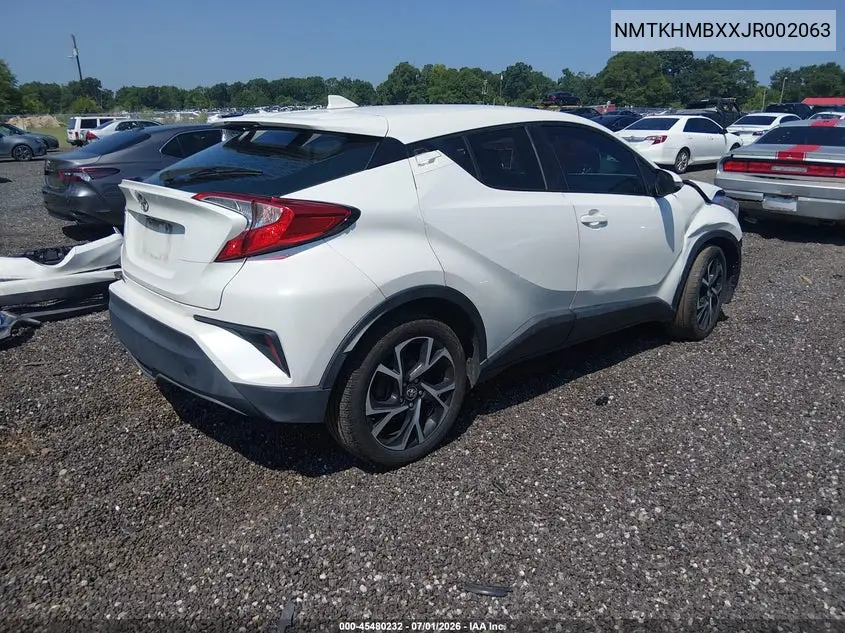 2018 Toyota C-Hr Xle VIN: NMTKHMBXXJR002063 Lot: 45480232