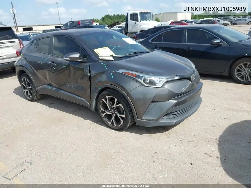 2018 Toyota C-Hr Xle VIN: JTNKHMBXXJ1005989 Lot: 45499583