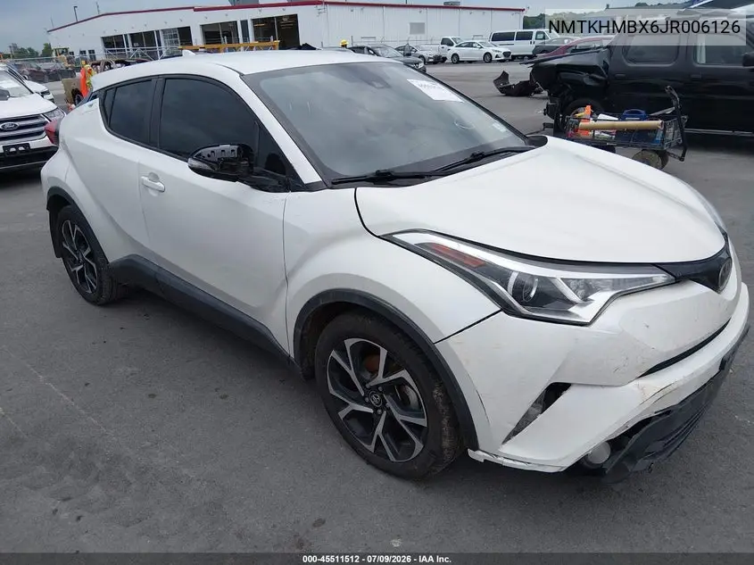 2018 Toyota C-Hr Xle Premium VIN: NMTKHMBX6JR006126 Lot: 45511512