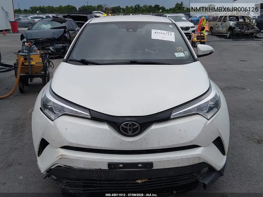 2018 Toyota C-Hr Xle Premium VIN: NMTKHMBX6JR006126 Lot: 45511512