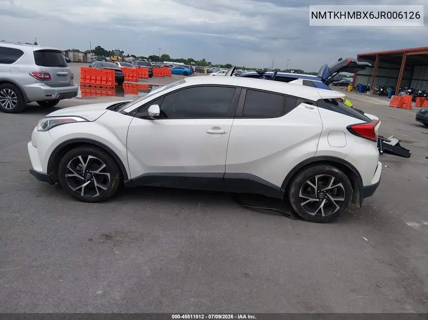 2018 Toyota C-Hr Xle Premium VIN: NMTKHMBX6JR006126 Lot: 45511512