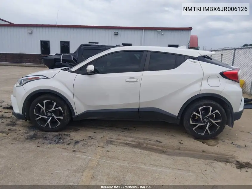 2018 Toyota C-Hr Xle Premium VIN: NMTKHMBX6JR006126 Lot: 45511512