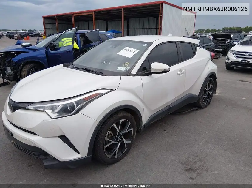 2018 Toyota C-Hr Xle Premium VIN: NMTKHMBX6JR006126 Lot: 45511512