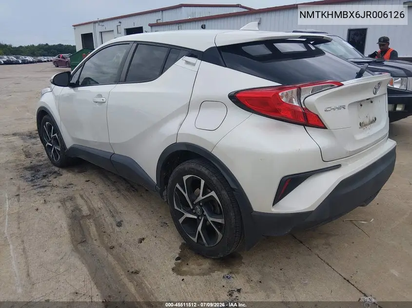 2018 Toyota C-Hr Xle Premium VIN: NMTKHMBX6JR006126 Lot: 45511512