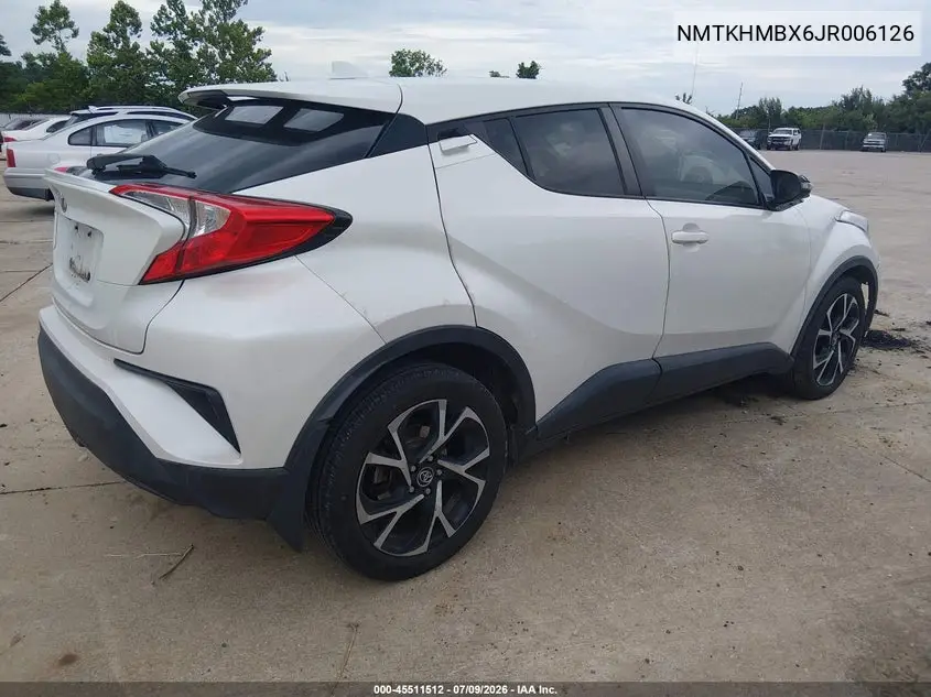 2018 Toyota C-Hr Xle Premium VIN: NMTKHMBX6JR006126 Lot: 45511512