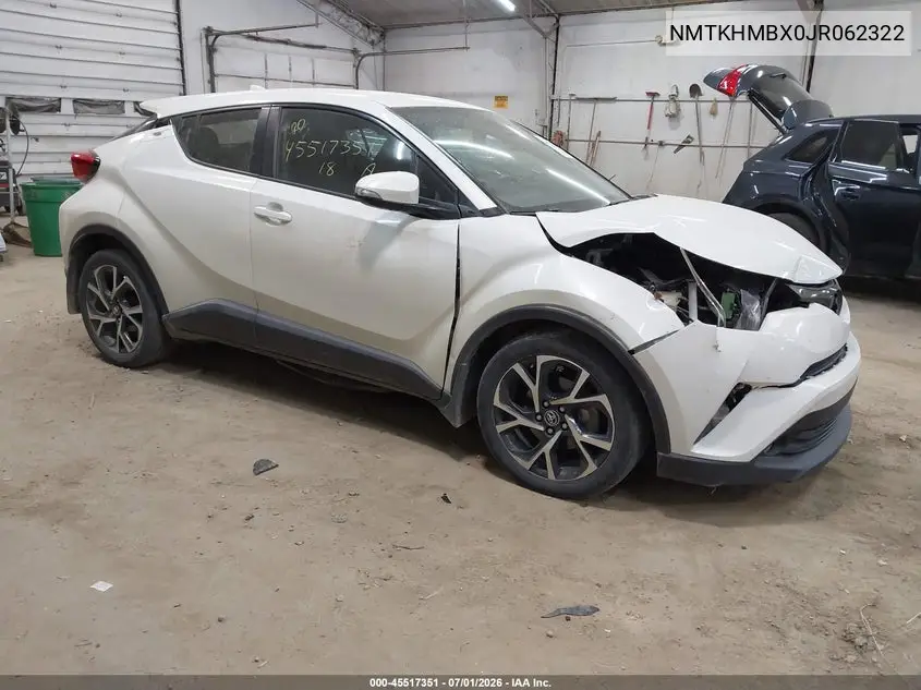2018 Toyota C-Hr Xle Premium VIN: NMTKHMBX0JR062322 Lot: 45517351