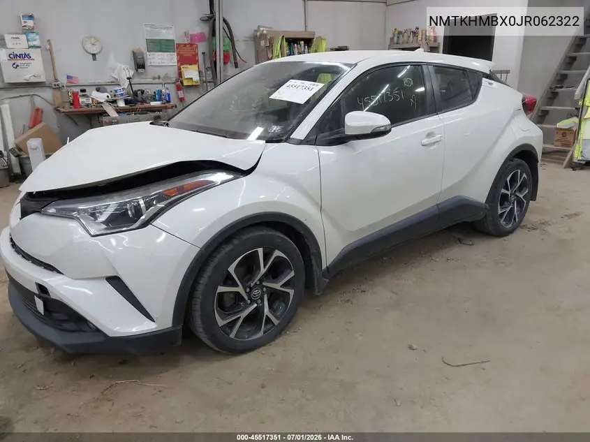 2018 Toyota C-Hr Xle Premium VIN: NMTKHMBX0JR062322 Lot: 45517351
