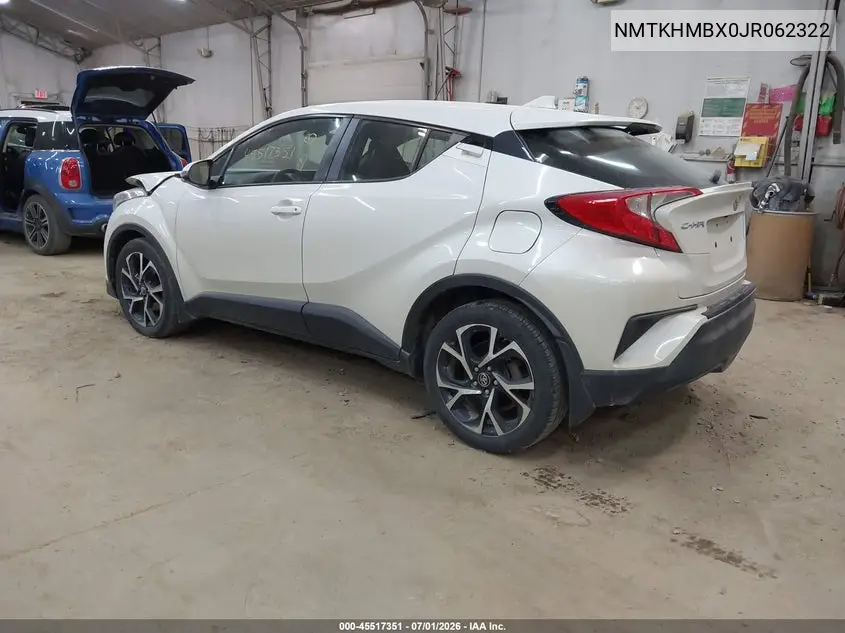 2018 Toyota C-Hr Xle Premium VIN: NMTKHMBX0JR062322 Lot: 45517351